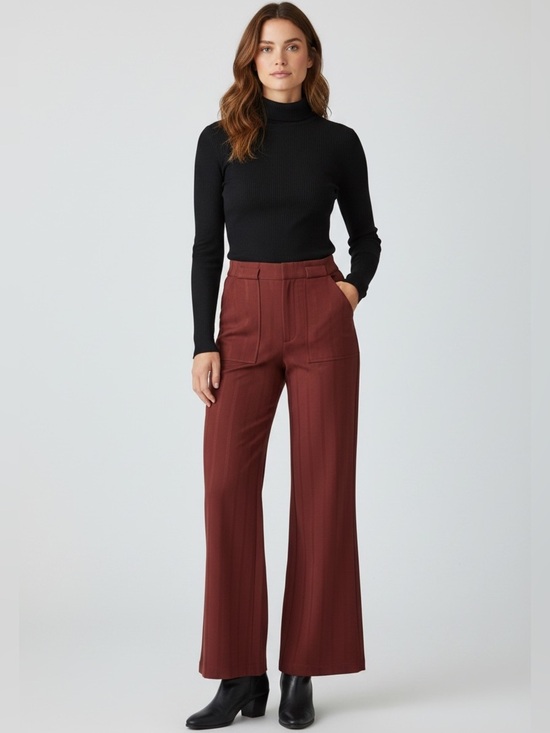 Free People Pants - Free People Herringbone Flare Leg Pants Size 4